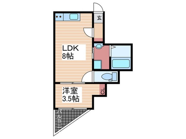 リノリノアパートメント千田の物件間取画像